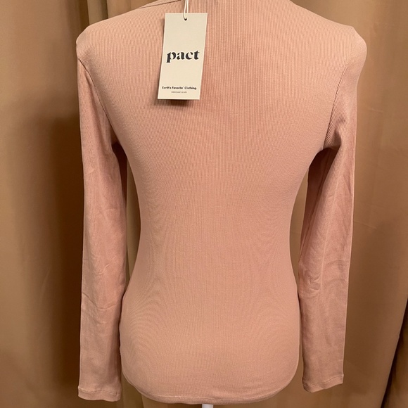 NEW! Pact Sesame Dream Rib Slim Henley Long Sleeve Top Size Small NWT! - Picture 6 of 12